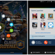 The small bubble menu (left) and the Game Launcher hub. (Image: Darren Orf/Gizmodo)